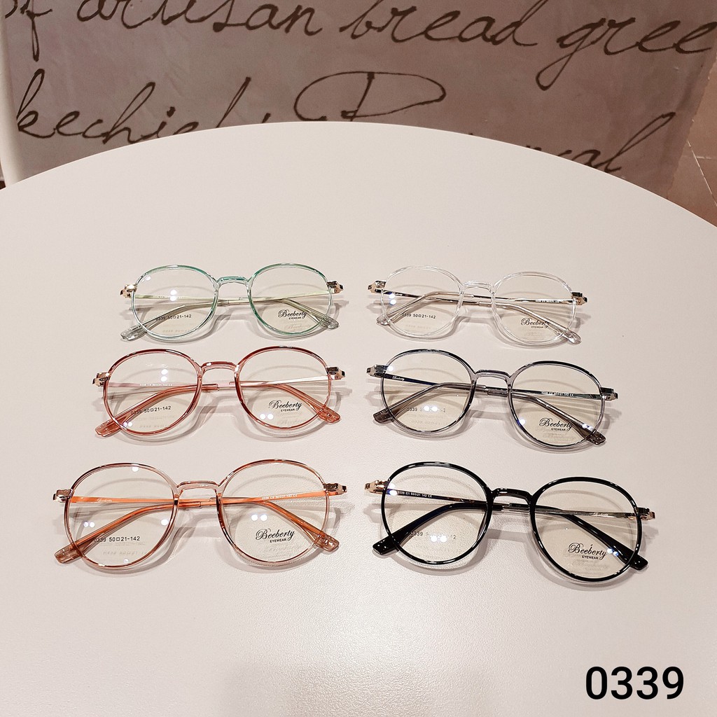 Gọng kính cận nữ Lilyeyewear Mắt tròn to có thể chống bụi, phù hợp với nhiều khuôn mặt - 0339