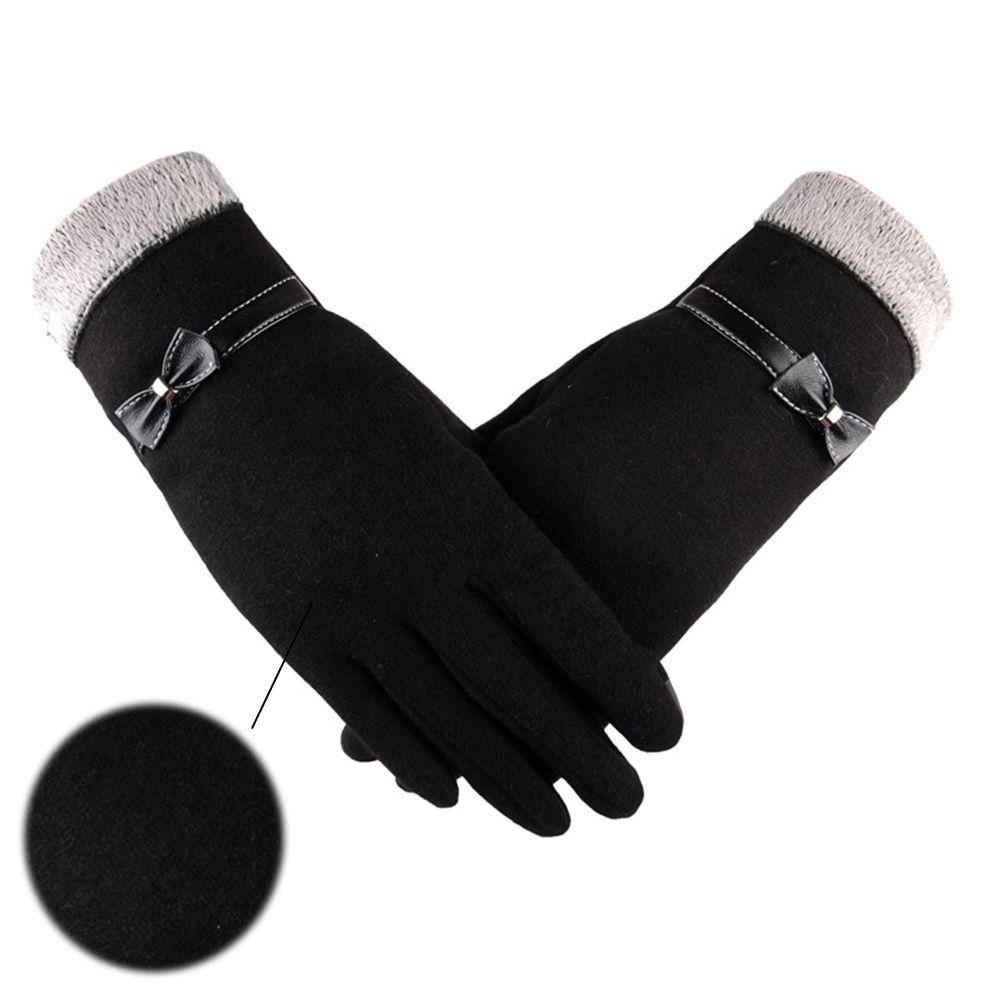 JUNE Găng Tay Giữ Ấm Thời Trang Thu Đông Có Thể Chạm Màn Hình Cảm Ứng