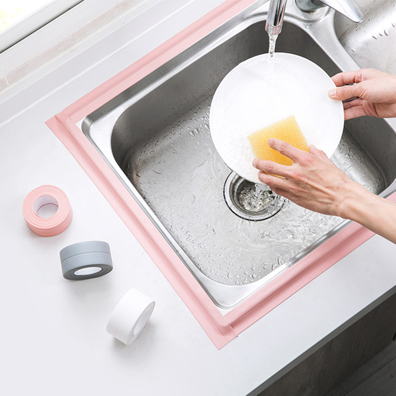 Cuộn Băng Keo Dán Góc Bồn Rửa Chén Chống Thấm Nước 3.2m