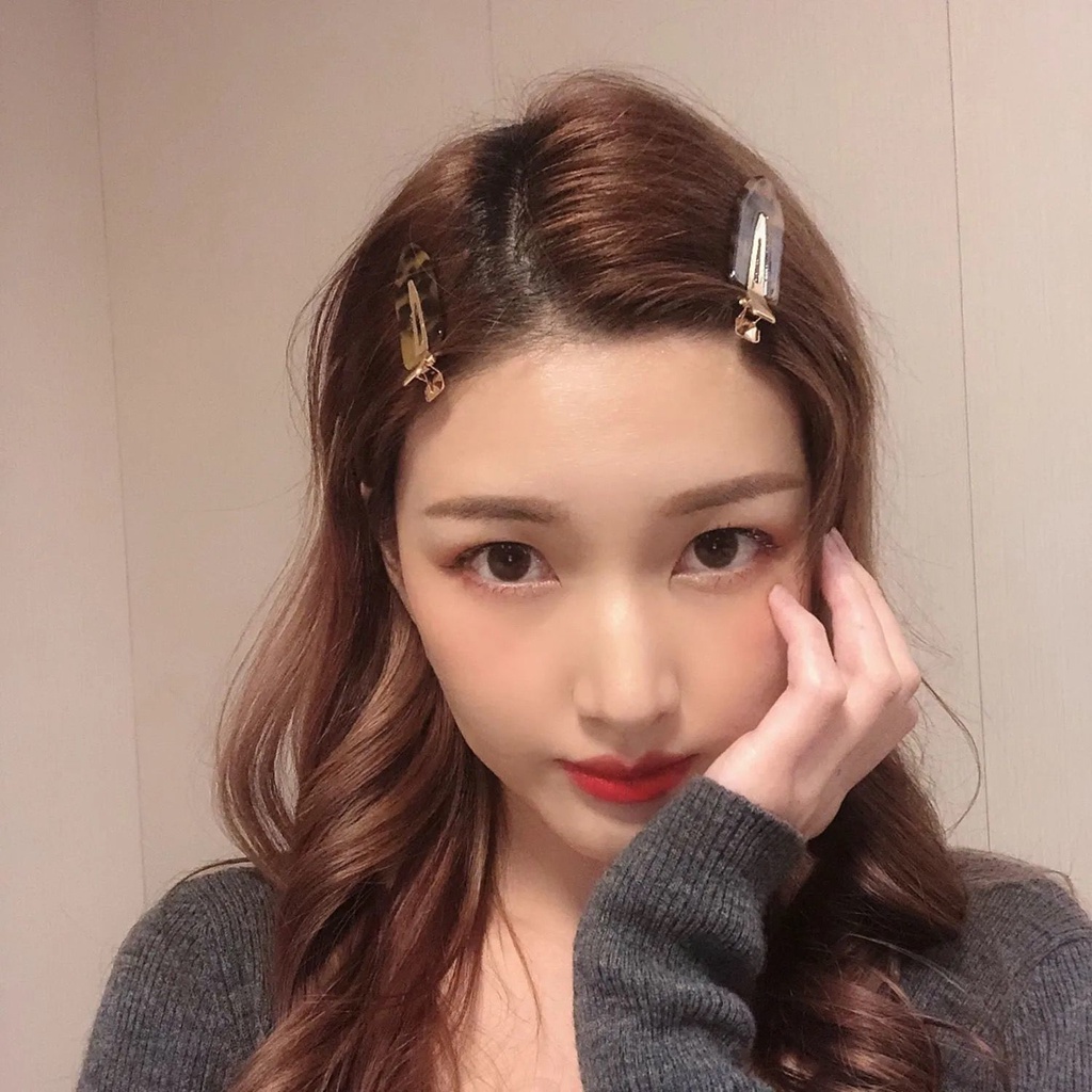 Set 2 Kẹp Tóc Nữ Thiết Kế Đơn Giản Đáng Yêu