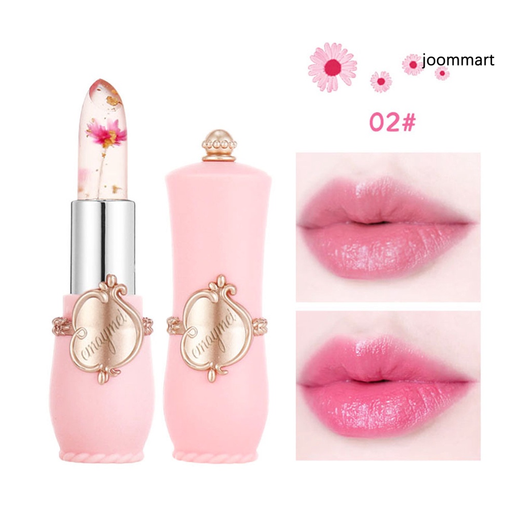 【JM】3.8g Lip Glaze Hydrating Color Change Transparent Flower Moisturized Lip Balm for Girl