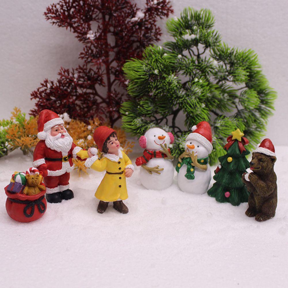 Mô Hình Ông Già Noel Bằng Nhựa Dùng Trang Trí Tiểu Cảnh