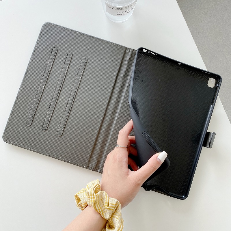 Ốp Máy Tính Bảng Da Gấp Gọn Có Khóa Giá Đỡ Cho iPad Air 5 4 3 2 1 Pro 11 10.5 9.7 Mini 6 5 10.2 9th 8th 7th