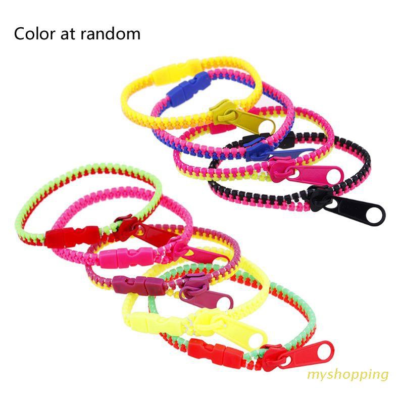 Ivy Mixed Color Kids Friendship Fidget Zipper Bracelets Sensory Toys Fashion Jewelry