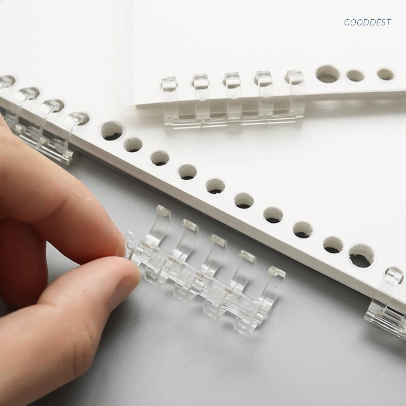 Lược kẹp gáy bằng nhựa dạng cuộn 5 vòng đường kính 0.63"