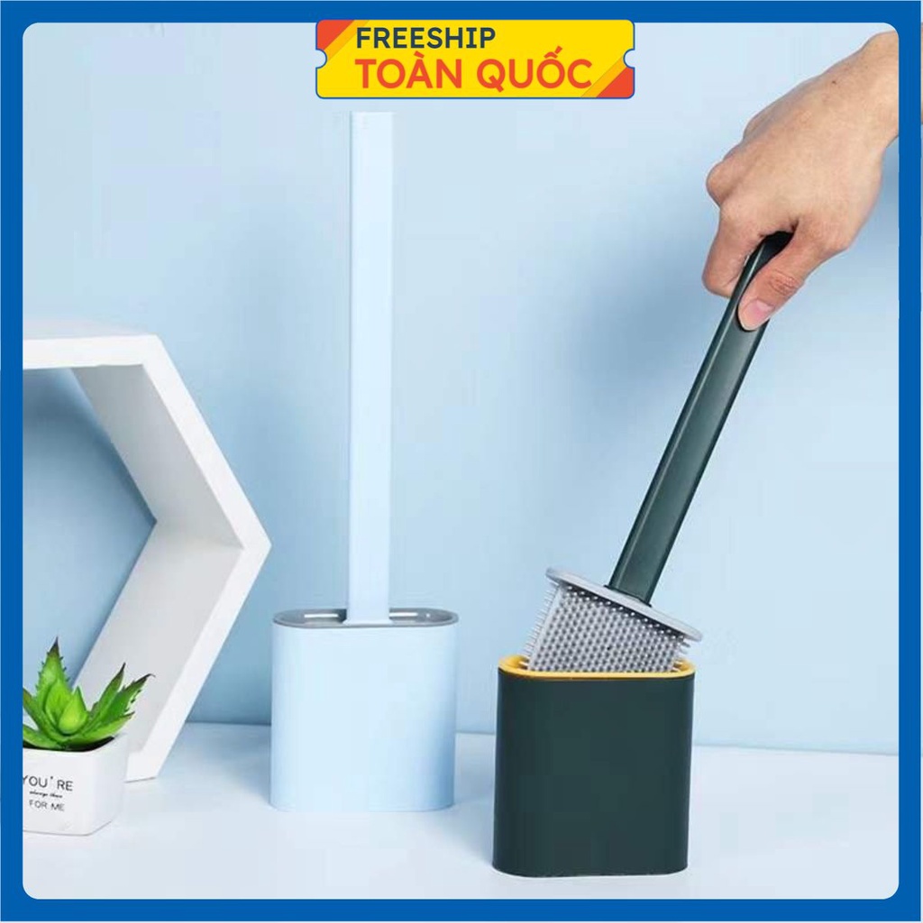 PVN17820 Cọ vệ sinh, cọ bồn cầu silicon có miếng dán gắn tướng tháo lắp được T2 .