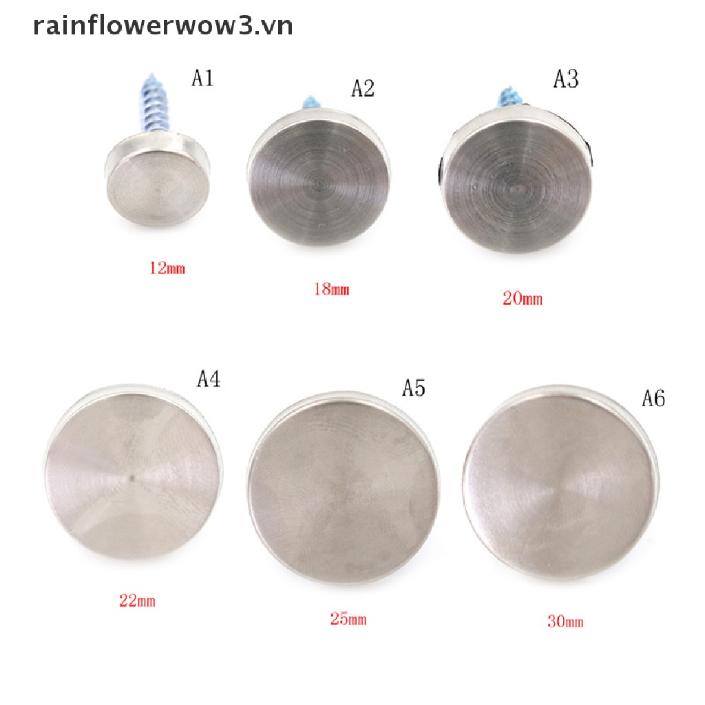 Bộ 8 Phụ Kiện Trang Trí Gương Bằng Thép Không Gỉ Thiết Kế Mới Cao Cấp