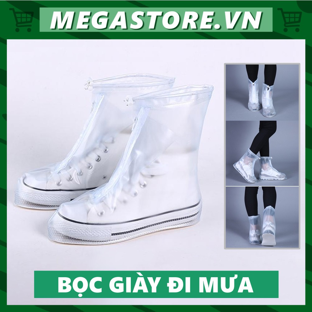 Bọc Giày Dép Đi Mưa Tặng Kèm Gót Chống Đau Chân Megastore