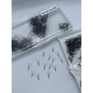 Mi fan 6D độ cong C - CC - D, độ dày 0.07 (1 hộp 500 fan) MDC LASHES (keo nối mi, uốn mi, dụng cụ nối mi)
