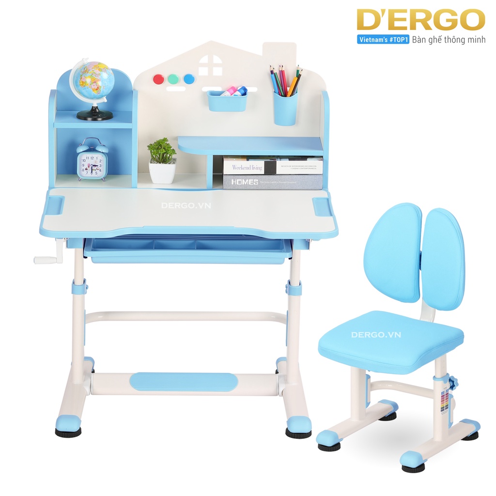 Bộ Bàn Học Thông Minh Thay Đổi Chiều Cao D'Ergo iSmart D8S-PRO