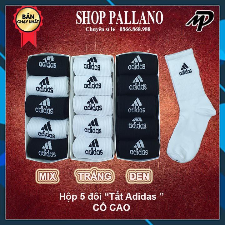 Hộp Tất Adidas COMBO (5 đôi), Tất Thể Thao Cao Cấp CỔ CAO. Chuyên sỉ tất vớ, Hàng LOẠI 1