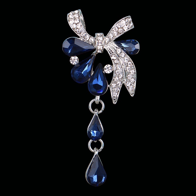 Ghim Cài Áo Hình Giọt Nước Đính Đá Thời Trang