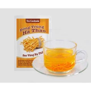12 gói Sâm Trà Cordywin- Đông Trùng Hạ Thảo Sao Vàng Hạ Thổ
