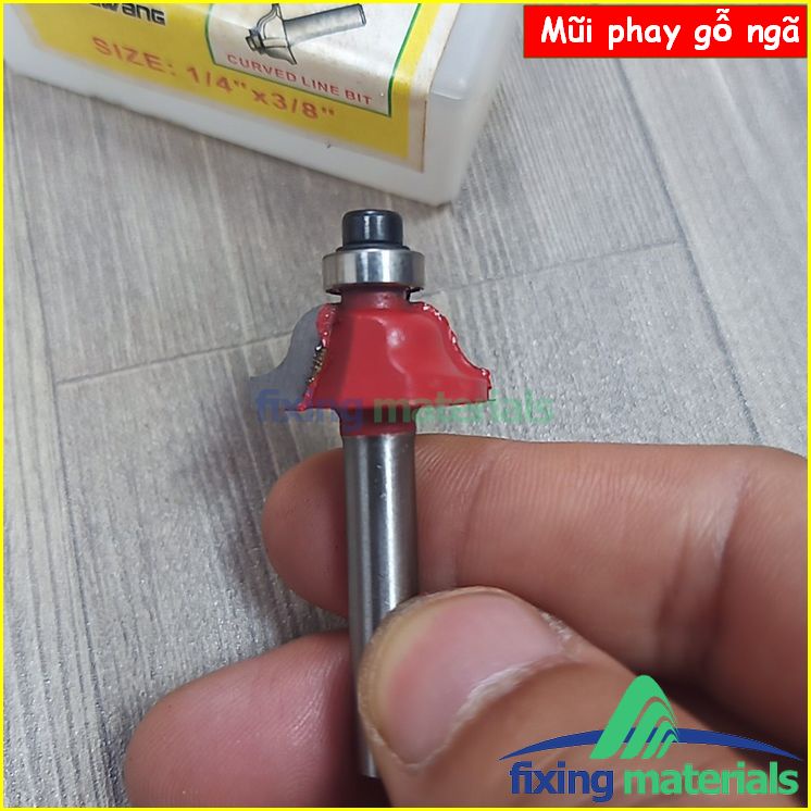 Mũi phay gỗ ngã, cốt 6.35mm-12.7mm