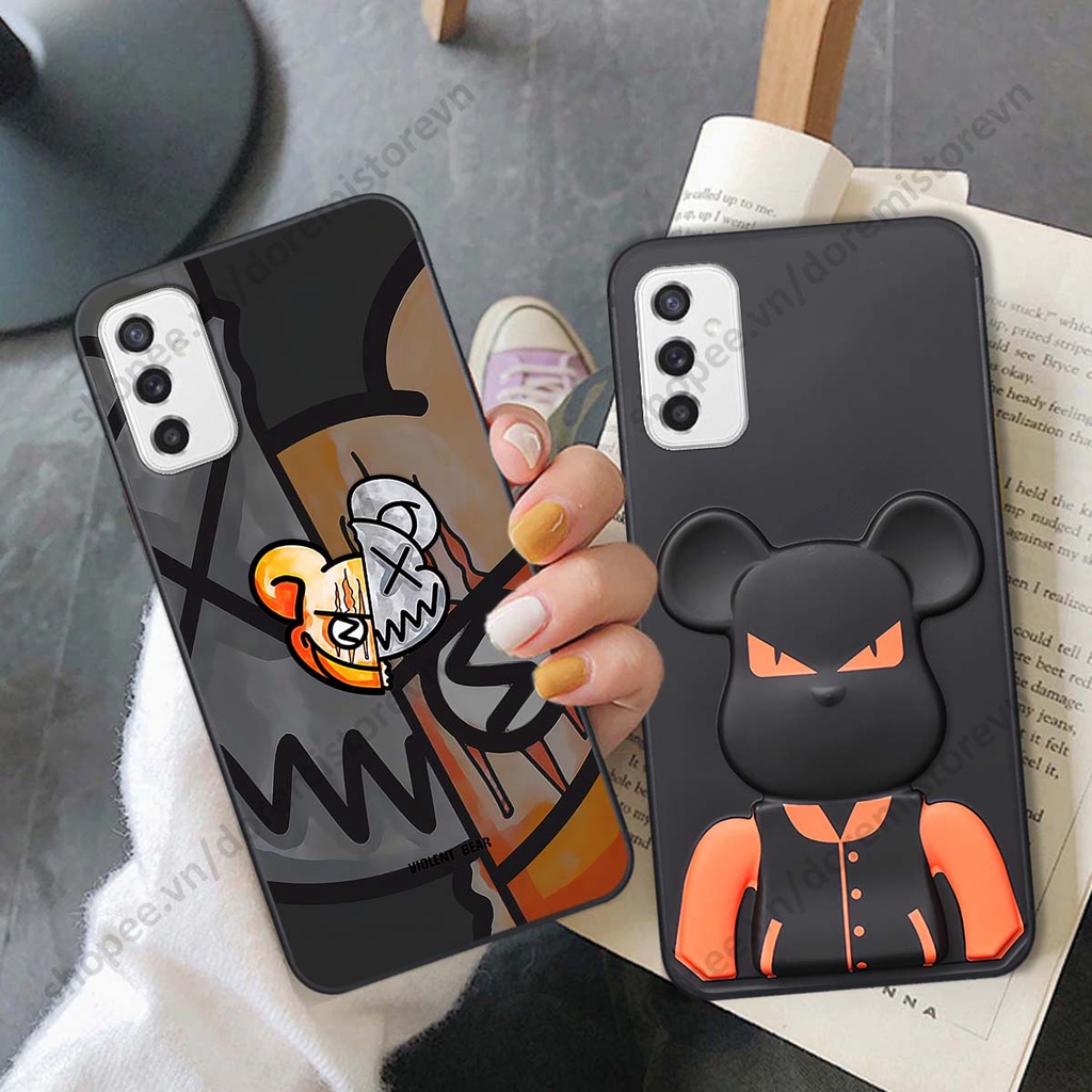 Ốp lưng Samsung M52 5G hình kaws, kith, bear brick nổi 3D phong cách độc đáo