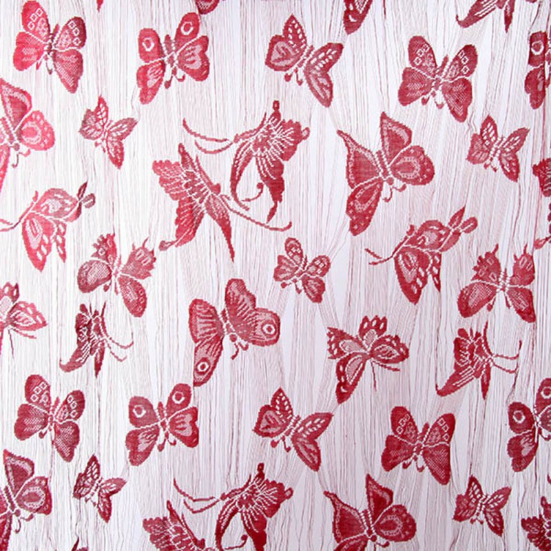 Rèm cửa sợi polyester xuyên thấu họa tiết bươm bướm kích thước 1x2m