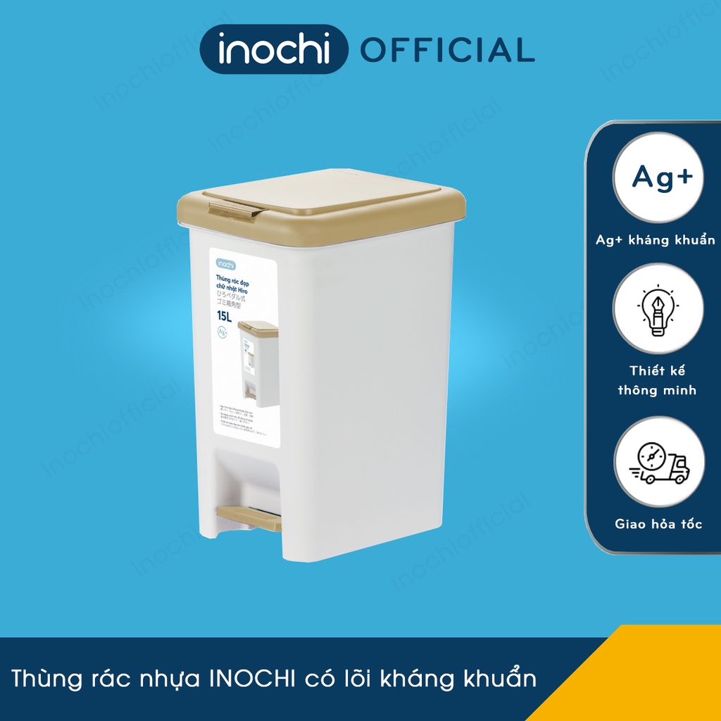 Thùng rác nhựa INOCHI có lõi kháng khuẩn - Thân thiện với môi trường, Thiết kế thông minh, Chất lượng Nhật Bản