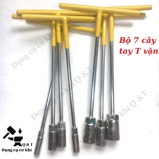 Tuýp chữ t , Tay vặn khẩu bộ 7 chiếc