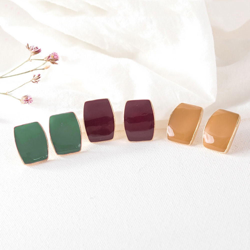 Hoa Tai Nữ Kiểu Dáng Hình Học Sang Trọng