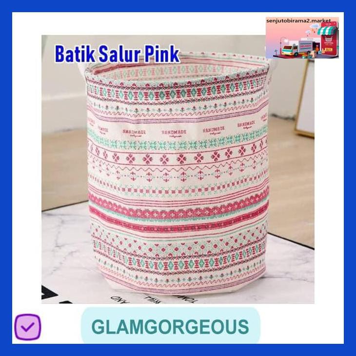 Giỏ Đựng Quần Áo Giặt Kb003 (33X43 Cm) 67fy8th- Batik Pink T7Uhf68-