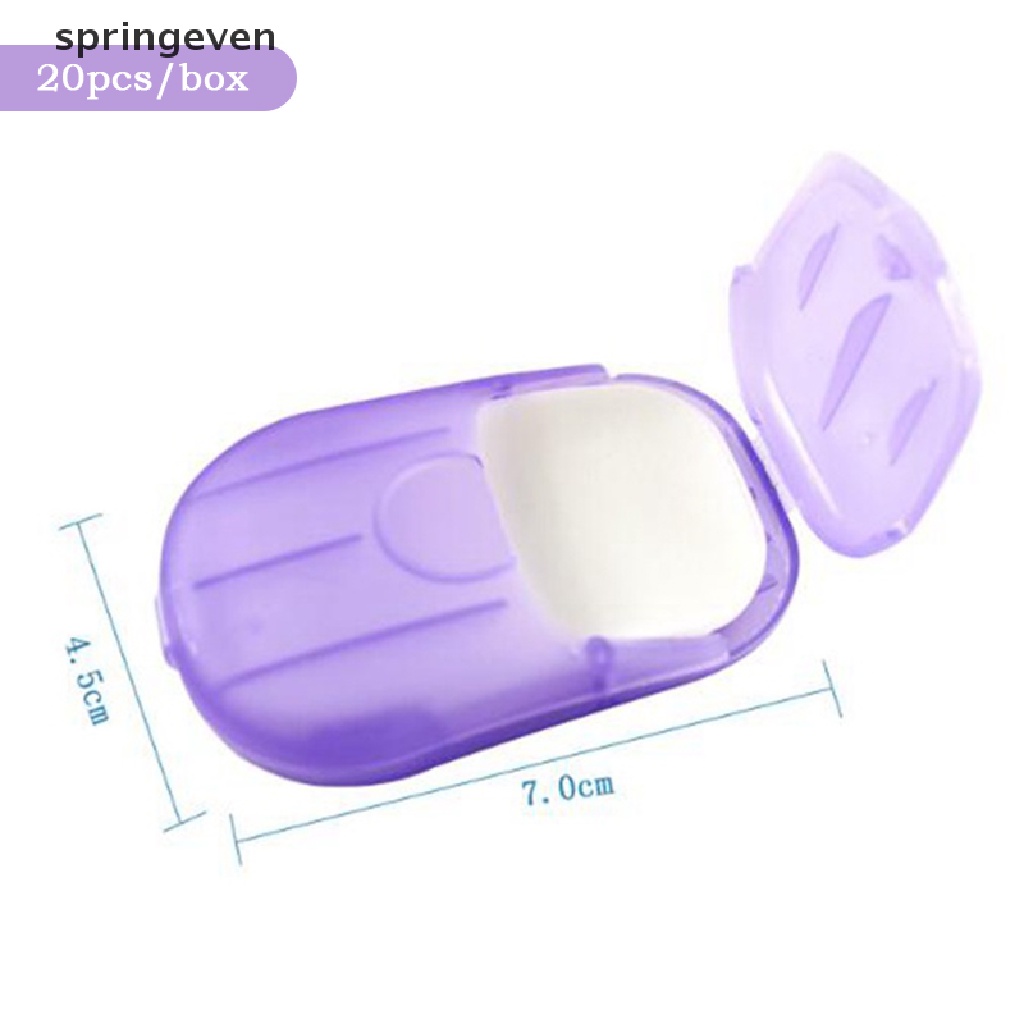 Hộp 20 Giấy Xà Phòng Mini Dùng Một Lần Tiện Dụng Khi Đi Du Lịch
