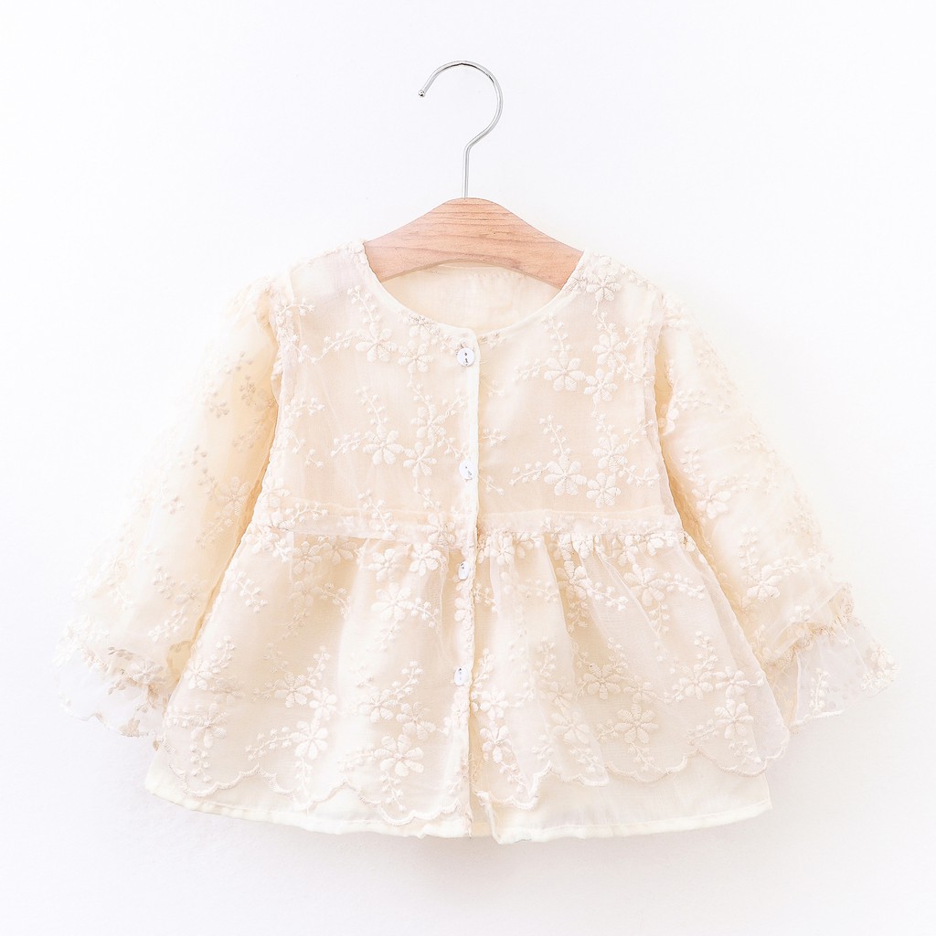VT45⚡Size80-120 (6-21kg)⚡áo ren kiểu bé gái - Kiểu dáng công chúa⚡HÀNG QUẢNG CHÂU
