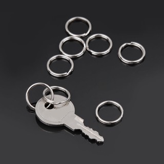 Bộ 30 cái vòng nối móc khóa bằng inox EDC 15mm