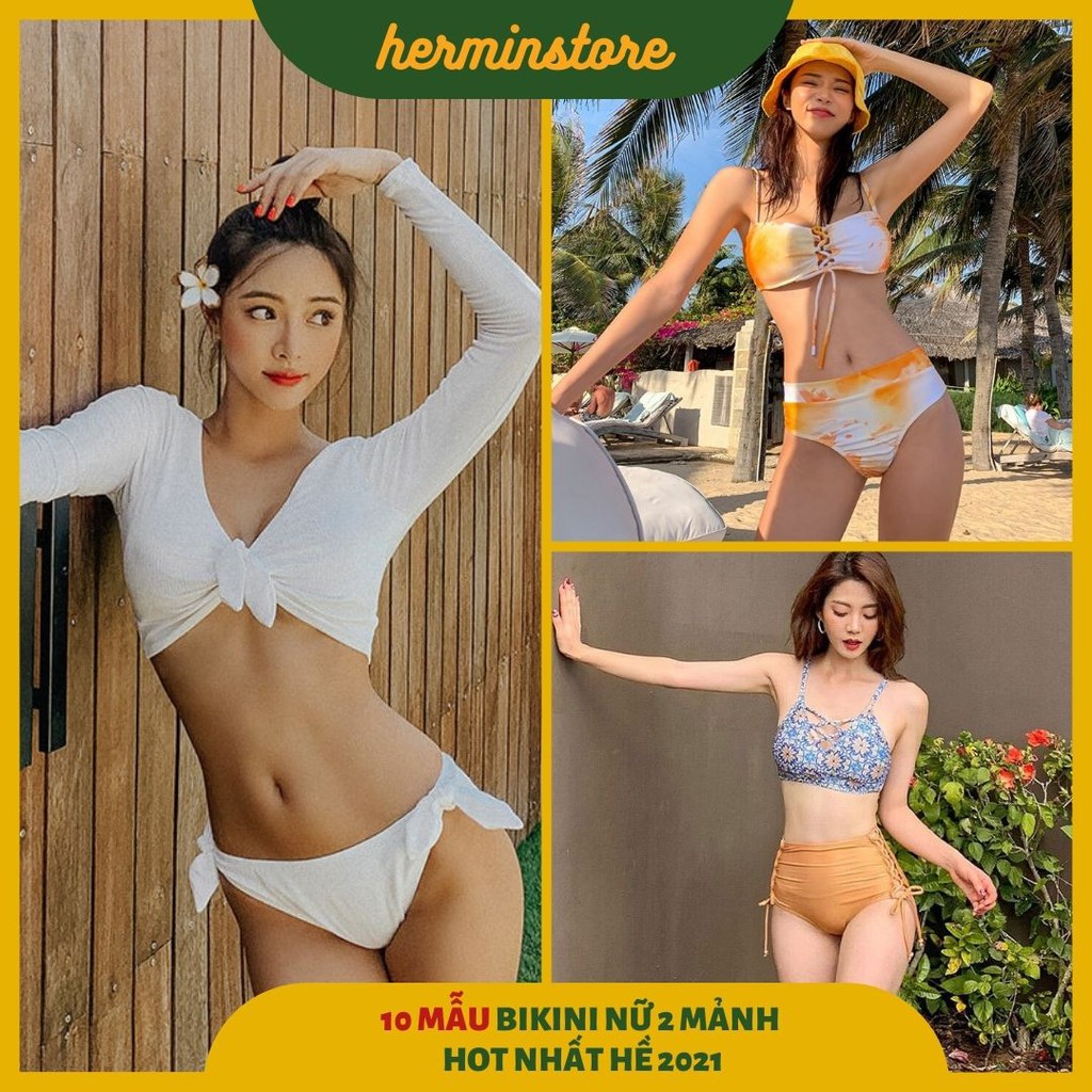 (Ảnh thật) 10 Mẫu Đồ bơi nữ - bikini 2 mảnh chất liệu vải bơi cao cấp hot nhất hè 2021 | WebRaoVat - webraovat.net.vn