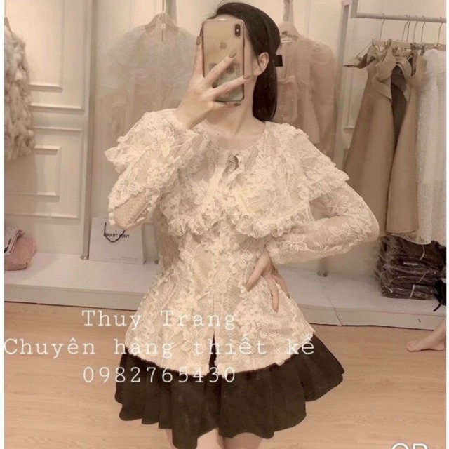 Áo sơ mi điệu bánh bèo công chúa chất đẹp mịn Shop chavi