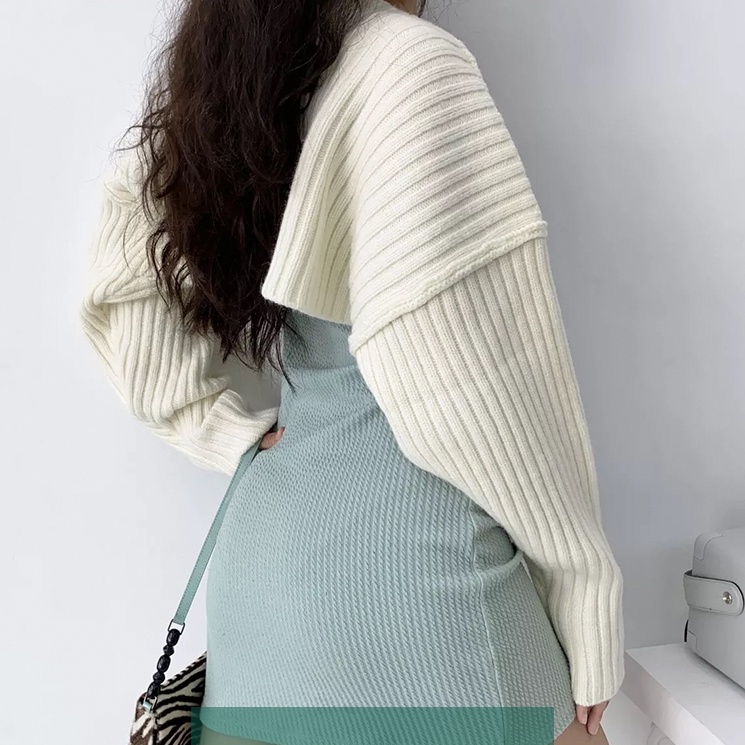 Áo khoác len nữ tay dài thời trang quyến rũ