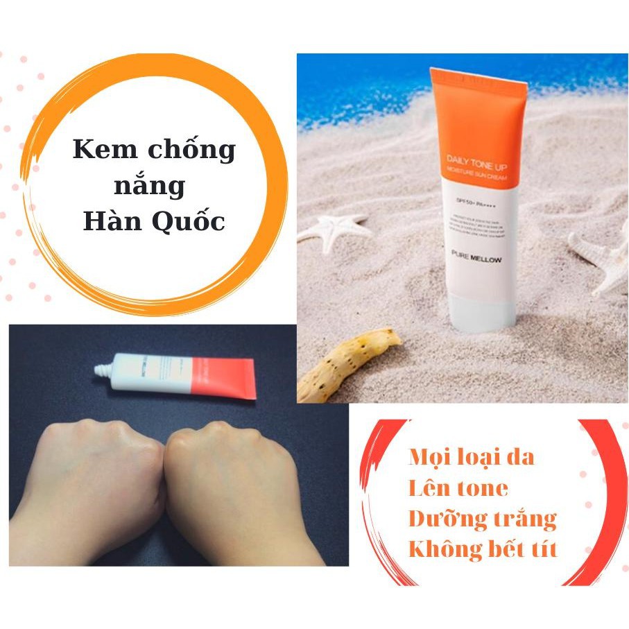 Kem chống nắng vật lý Daily Toneup Pure Mellow nhập khẩu chính hãng Hàn Quốc 50g