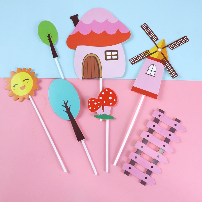 [SIÊU RẺ❤️] – SCG Ngôi nhà nấm - Trang trí bánh sinh nhật bánh kem