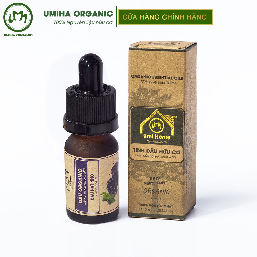 Dầu Hạt Nho hữu cơ UMIHA nguyên chất | Pure Grape Seed Oil 100% Organic 10ml