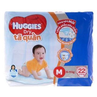 Tã quần Huggies Dry size M 6kg - 11kg 22 miếng