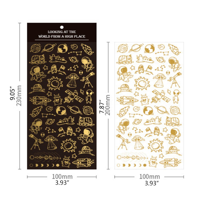 Set 8 Tấm Sticker Nhựa Resin Epoxy Uv Làm Đồ Trang Sức Thủ Công Diy