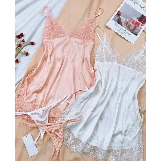 Che tên sản phẩm  [NOW SHIP GIAO NHANH 1H] -  [Dưới 65kg] Sx515 váy ngủ lụa satin cao cấp - đầm ngủ sexy -CAMLUU99