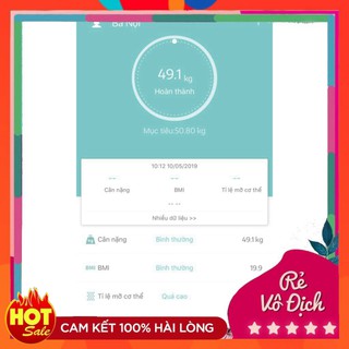 CÂN SỨC KHỎE THÔNG MINH RAPIDO RSB-01 CÓ BLUETOOTH miu510