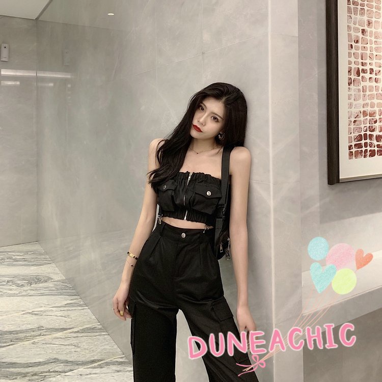 Quần/ Áo/ Áo liền quần DUNEA tùy chọn phong cách hiphop cá tính cho nữ