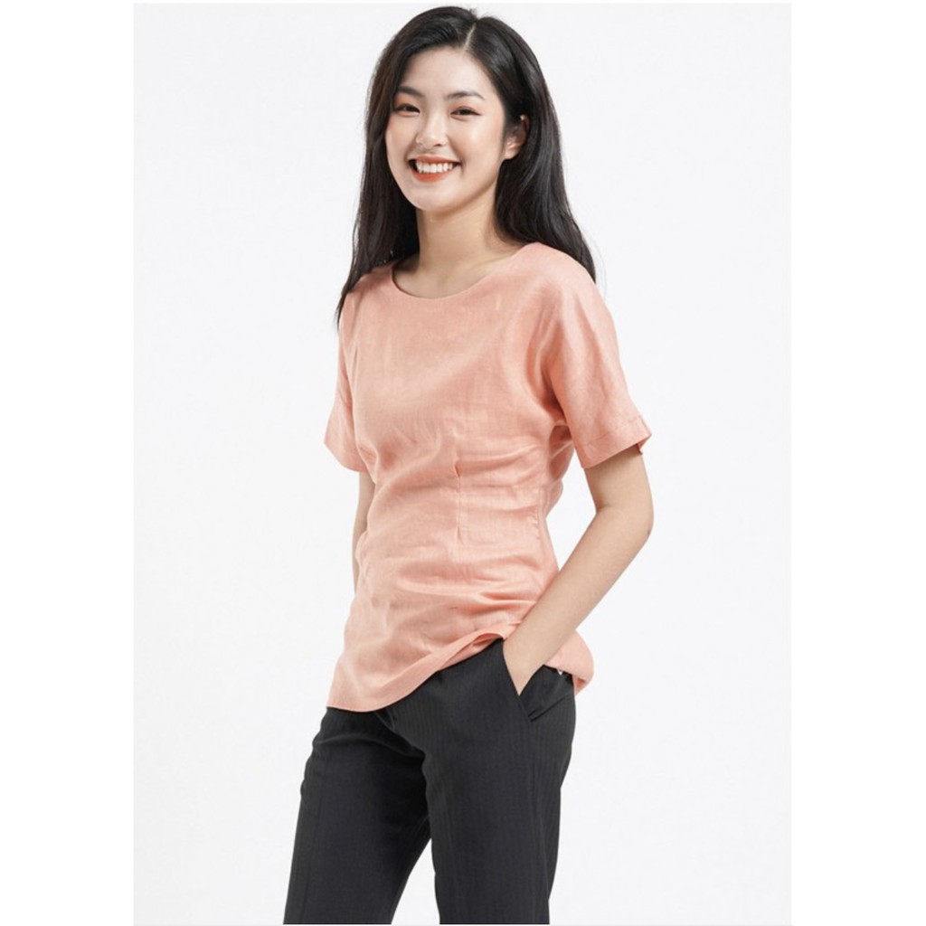 Áo linen tay liền khóa sau C306 NỮ TNG