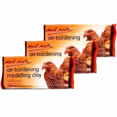 Đất Sét Tạo Mô Hình Mẫu Đúc Khuôn Mont Marte 500G Màu Nâu Ngói