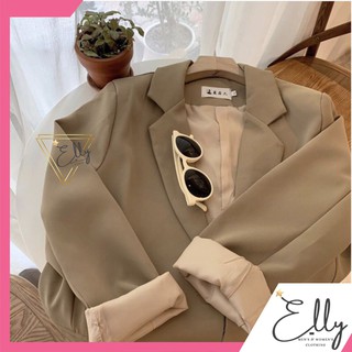 Áo vest nữ 2 lớp - Áo blazer trơn/kẻ tông màu lạ (hàng sẵn)