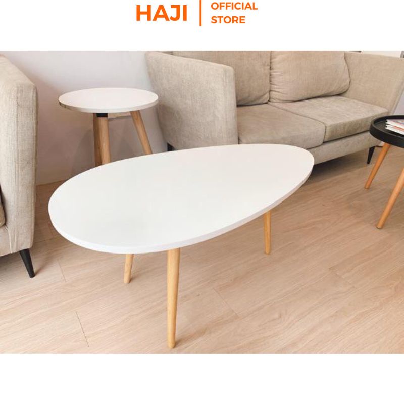 Bàn cafe chân gỗ sồi chắc chắn màu sắc trendy sang trọng thương hiệu HAJI A55