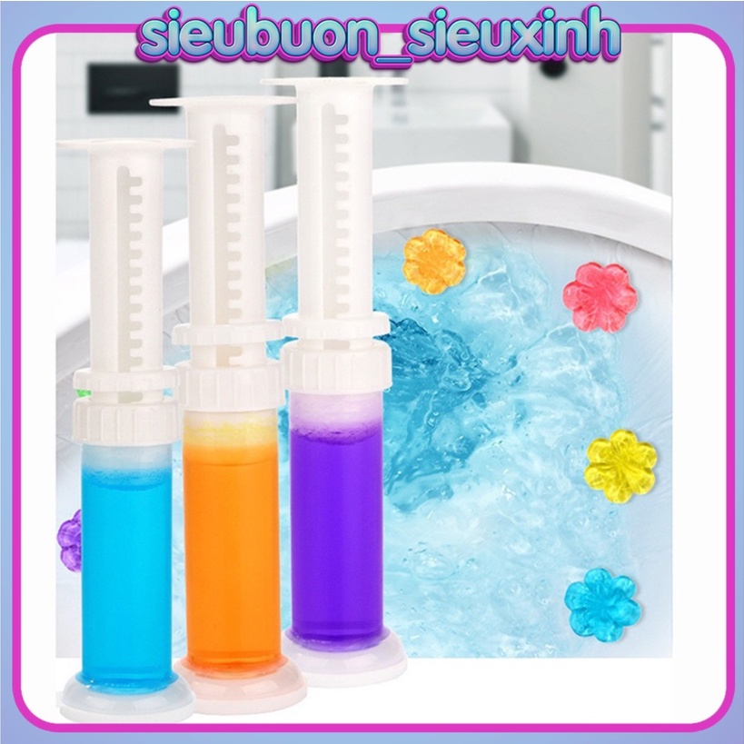 Gel khử mùi bồn cầu gel thơm khử mùi vệ sinh diệt khuẩn khử trùng sạch toilet hình bông hoa dạng thạch nhiều mùi SBSX
