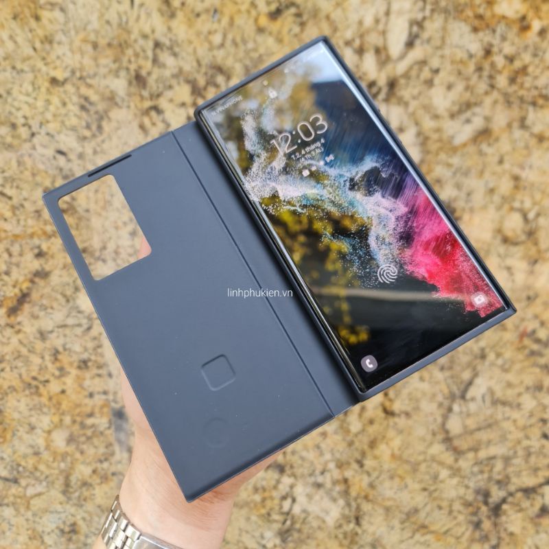 Bao da Samsung Galaxy S22 / S22 Plus / S22 Ultra Smart Clear View Cover - Hàng chính hãng