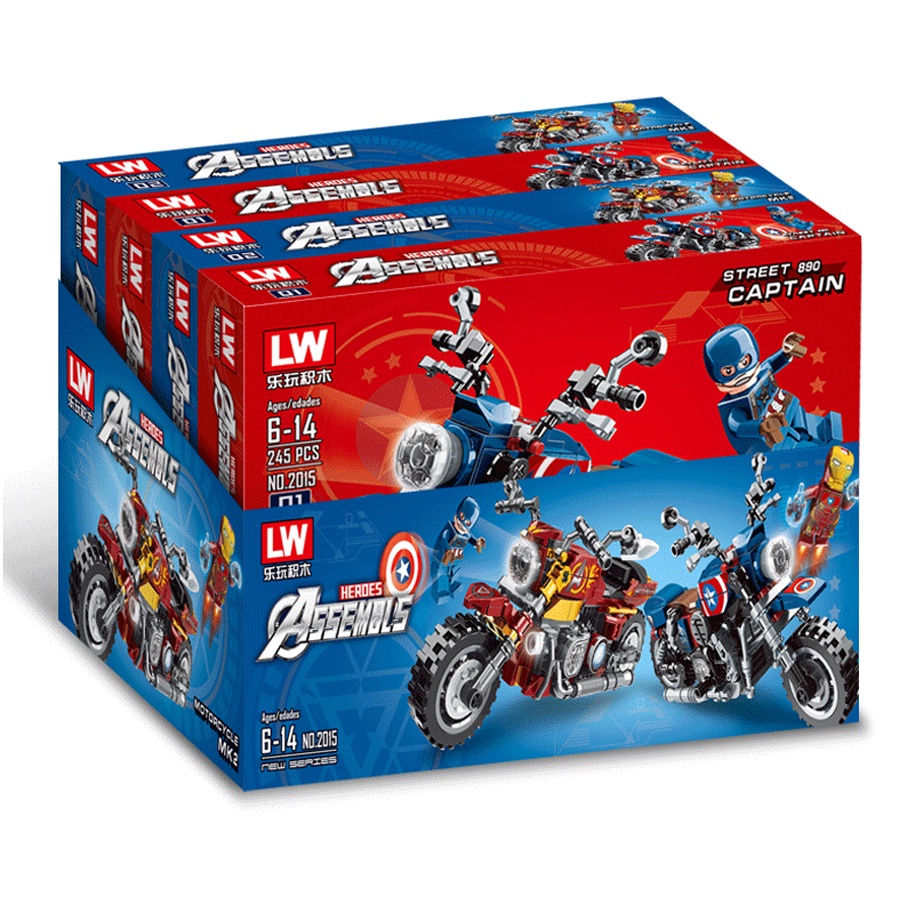 LEGO Mô Hình Xe Máy Harley Davidson Captain America – MALIBU CORNER