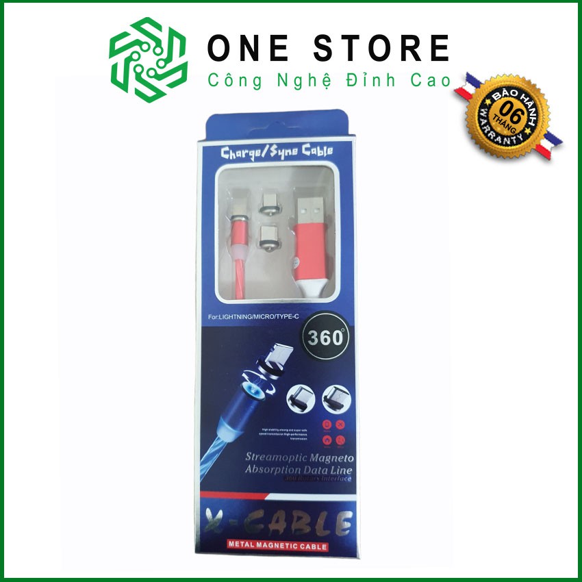 Cáp sạc nam châm dây phát sáng cho điện thoại iphone, sam sung, xiaomi, oppo, huawei onestore