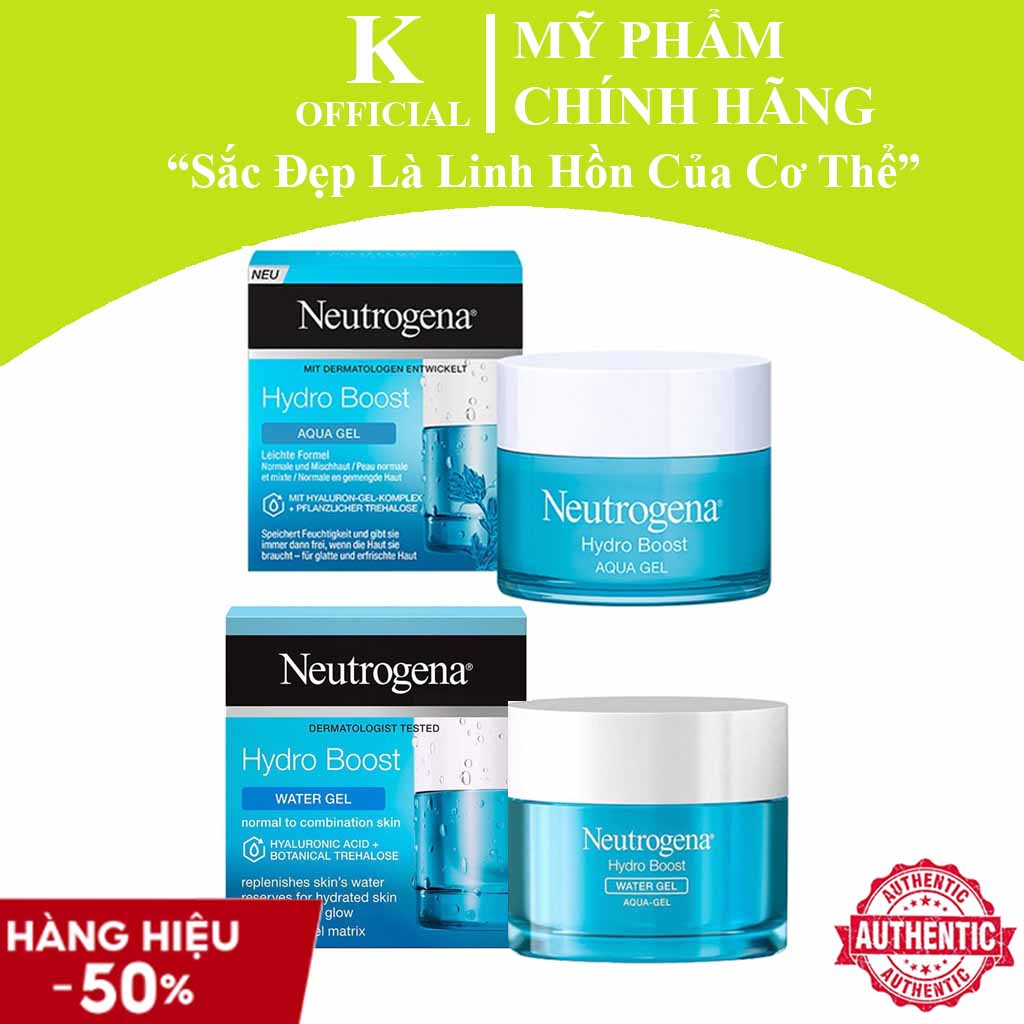 Kem dưỡng ẩm Neutrogena Aqua Gel, Water Gel 15ml - 50ml