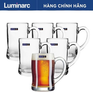 Bộ 6 ly bia thủy tinh có quai Benidorm 450ml