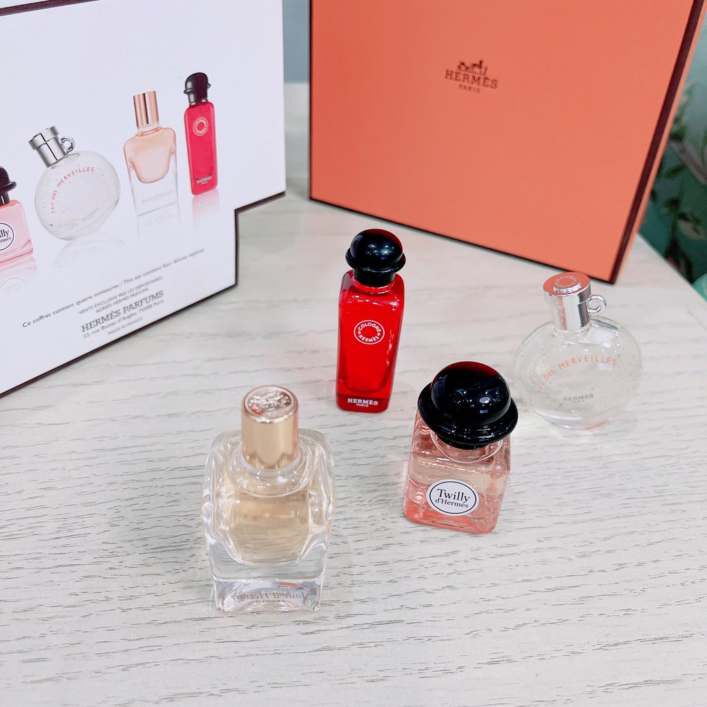 Set nước hoa Hermes 4 chai ( 4x7.5ml ) Full Seal ⚜️Hàng Authentic⚜️ | Thế Giới Skin Care