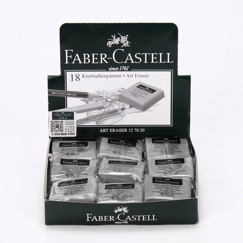 GÔM ĐẤT SÉT Cục Tẩy Bút Chì Chuyên Nghiệp Có Thể Nhào Bột Màu Xám Faber Castell Dành Cho Vẽ Phác Thảo